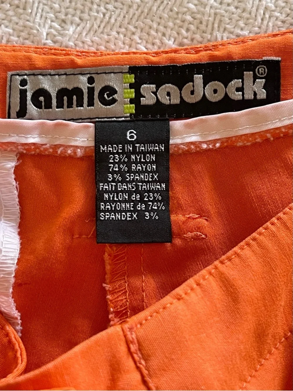 Jamie Sadock Orange Golf Capri Pants - Picture 6 of 8